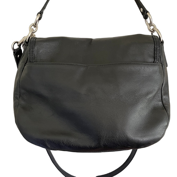 COACH Vintage Taylor Leather Flap Bag in Black strap included 12L x 4.5W x 9H - Picture 7 of 14